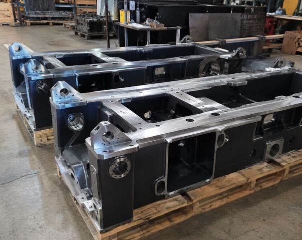 Châssis mécano-soudés usinés sur palette